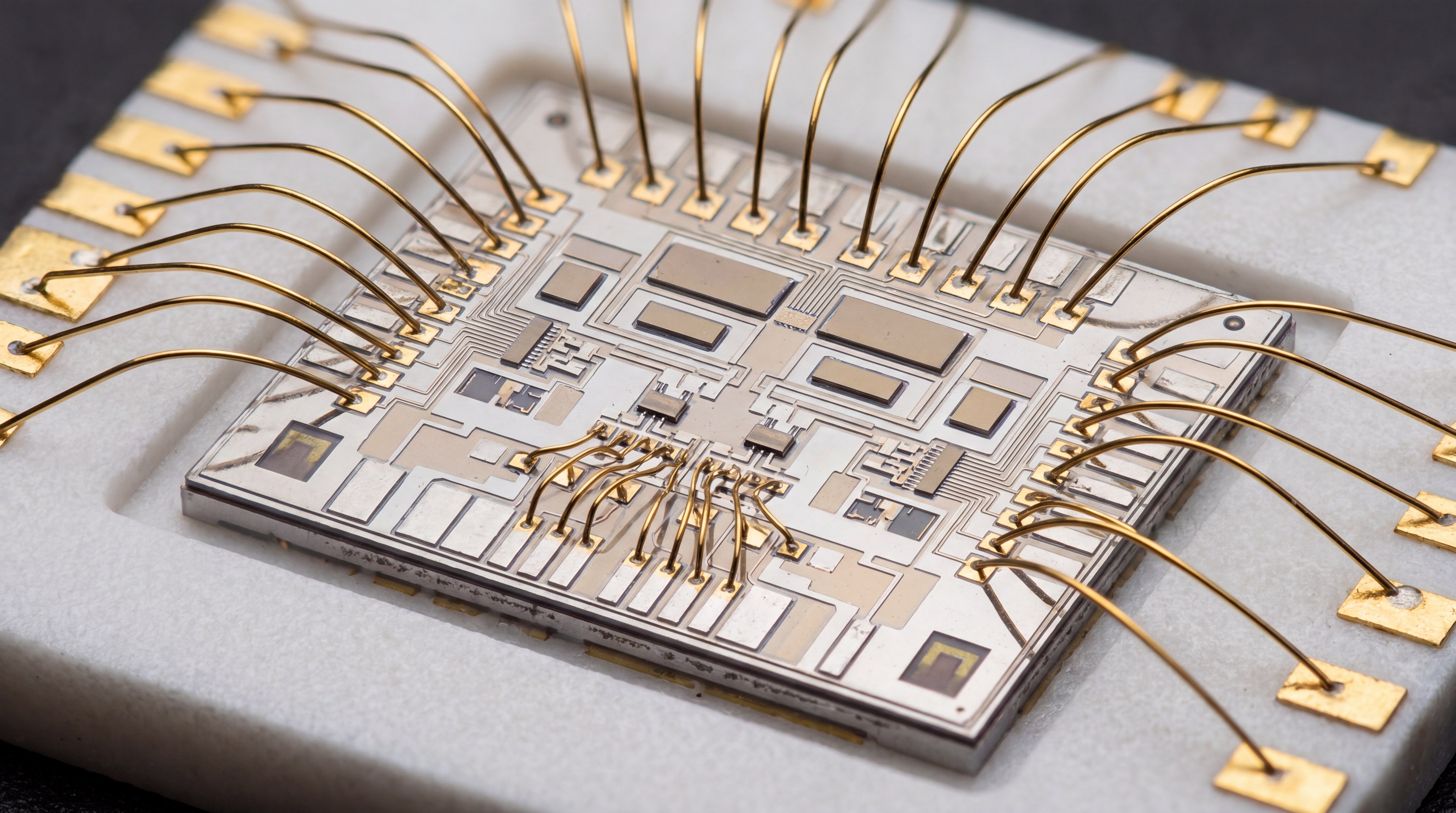 Ka Band GaN MMIC Closeup